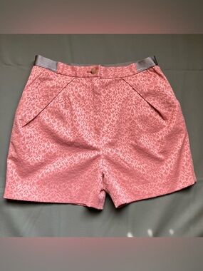 United Arrows dusty peach patterned poet core shorts